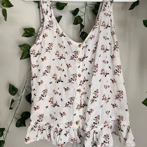 American Eagle Outfitters Floral Tank Top Size XS